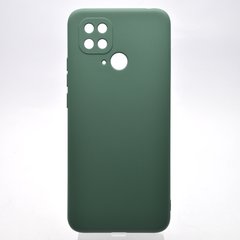 Чехол накладка Silicon Case Full camera для Xiaomi Redmi 10C Dark Green