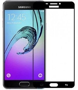 Захисне скло Silk Screen для Samsung A510 Galaxy A5 (2016) (0.33mm) Black тех. пакет
