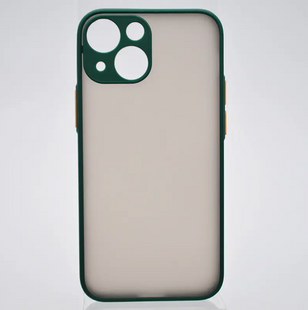 Чохол з напівпрозорою задньою кришкою Mathe Color Case Full Camera для iPhone 13 mini Зелений