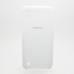 Чехол накладка Silicon Cover for Samsung A105/M105 Galaxy A10/M10 White (C)