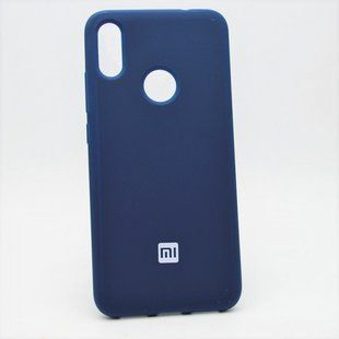 Чехол накладка New Silicon Cover for Xiaomi Redmi Note 7 Blue Copy