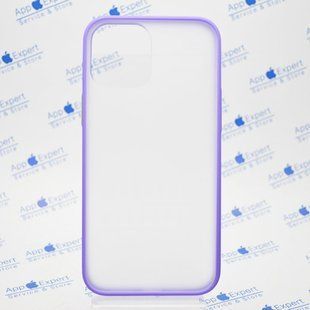 Чехол с полупрозрачной задней крышкой Matte Color Case TPU для iPhone 12 Pro Max Lilac-Green