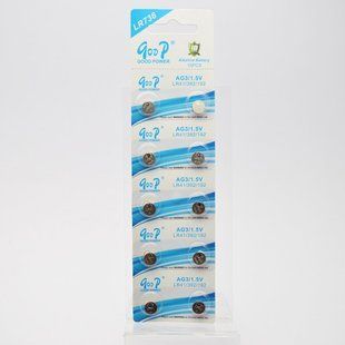 Батарейка Goop LR736 AG3/1.5V (1шт)
