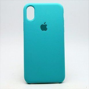 Чохол накладка Silicon Case для iPhone X/iPhone XS 5.8" Turquoise Copy