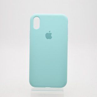 Чехол накладка Silicon Case Full Cover для iPhone Xr Ice Blue