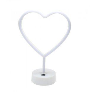 Ночной светильник (ночник) неоновый Neon lamp series Heart Red