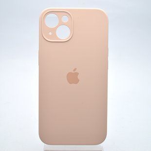 Чехол накладка Silicon Case Full camera для iPhone 13 Pink Sand/Пудровый
