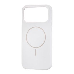 Чехол накладка Silicon Case Slim MagSafe для Apple iPhone 17 Pro Max White