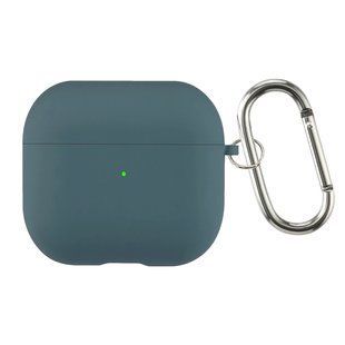 Чехол накладка Silicon Case with microfiber для Apple AirPods 4 Pine Green