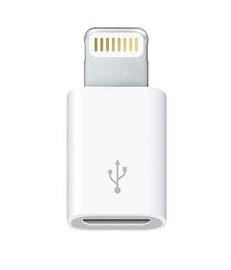 Переходник Micro USB to Lightning Adapter White