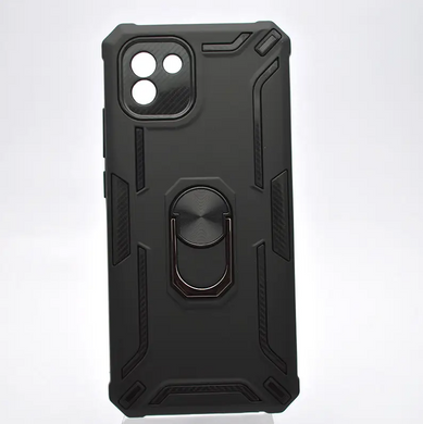 Чохол протиударний Armor Case Full Camera з кільцем Samsung A035 Galaxy A03 Чорний