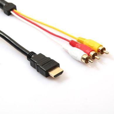 Кабель для передачи видео Epic HDMI to 3RCA 1.5m Black, Черный