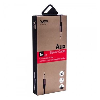 Кабель AUX "Veron" AV01 (3.5mm-3.5mm) 1m Black