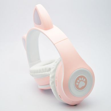 Наушники Bluetooth с кошачьими ушками TUCCI CT930 LED Pink