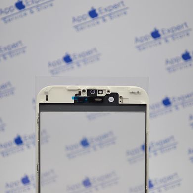 Стекло LCD iPhone 6S с рамкой, OCA и сеточкой спикера White Original