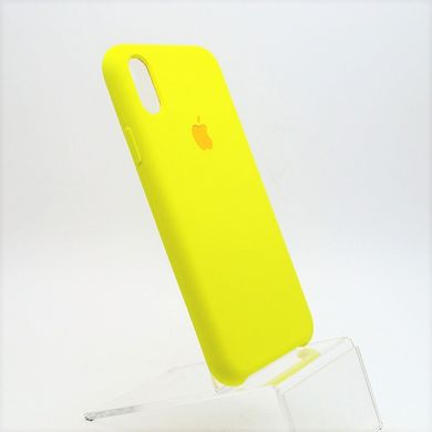 Чехол накладка Silicon Case для iPhone X/iPhone XS 5.8" Yellow (41) Copy
