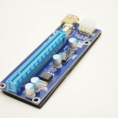 Рейзер (Riser) Card PCI Express ver.009S PCI-E 1X to 16X 6+2 Pin 12v с USB 3.0
