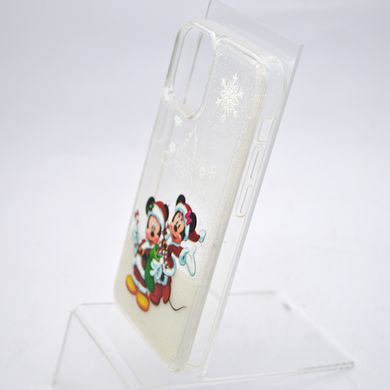 Чохол із новорічним малюнком (принтом) Merry Christmas Snow для Apple iPhone X/iPhone Xs Minnie & Mickey Surprise