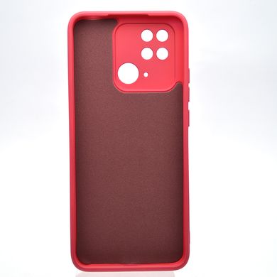 Чохол з принтом (авокадо) Silicon Case Art для Xiaomi Redmi 10C/Poco C40 Cherry/Вишневий