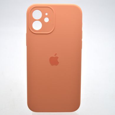 Силиконовый чехол накладка Silicon Case Full Camera для iPhone 12 Begonia