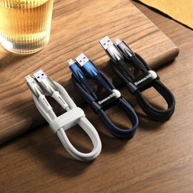 Кабель Baseus Glimmer Series USB to Lightning 2.4A 1M Black CADH000201