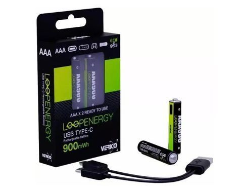 ᐉ Купити Акумуляторні батарейки Verico Loop Energy AAA 900 mAh Type-C ...