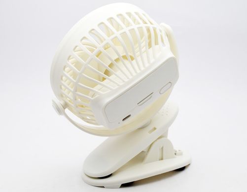 Портативний настільний вентилятор з прищепкою Clip Light Fan Model 138 2000 mAh White (Білий)