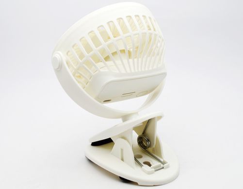 Портативний настільний вентилятор з прищепкою Clip Light Fan Model 138 2000 mAh White (Білий)