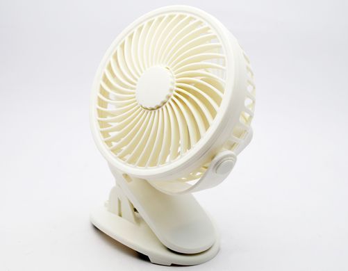 Портативний настільний вентилятор з прищепкою Clip Light Fan Model 138 2000 mAh White (Білий)