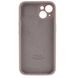 Чехол накладка Silicon Case Full Cover with camera protiction для iPhone 13 Lavander grey