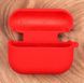 Чехол накладка Silicon Case с микрофиброй  для AirPods 3 Red