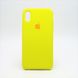 Чехол накладка Silicon Case для iPhone X/iPhone XS 5.8" Yellow (41) Copy