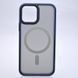 Чохол накладка Metal Buttons з MagSafe для iiPhone 12/iPhone 12 Pro Blue/Синій