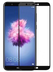 Защитное стекло Full Screen Full Glue 2.5D for Huawei P Smart/Enjoy 7S (0.33mm) Black тех. пакет