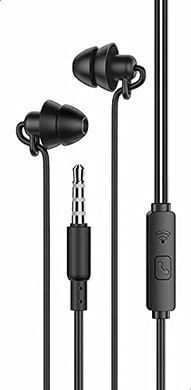 Гарнітура провідна Hoco M81 Ear Plug 3.5mm Black з мікрофоном
