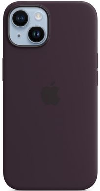 Чехол накладка для iPhone 14 (6.1) Silicone Case with MagSafe Elderberry