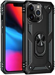 Чехол противоударный Armor Case Full Camera с кольцом для iPhone 11 Черный