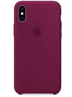 Чехол накладка Silicon Case Full Cover for iPhone Xs Max Rose Red