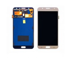 Дисплей (экран) LCD Samsung J701 Galaxy J7 Neo с touchscreen Gold Oled