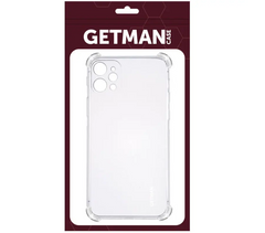 Силиконовый прозрачный чехол накладка TPU WXD Getman для iPhone 12 Pro Transparent/Прозрачный