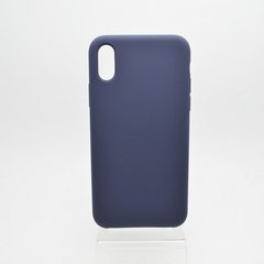 Чохол накладка XO Silicone Case for iPhone X/ iPhone XS (Blue)