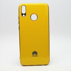 Чехол глянцевый с логотипом Glossy Silicon Case для Huawei Y9 2019 Yellow