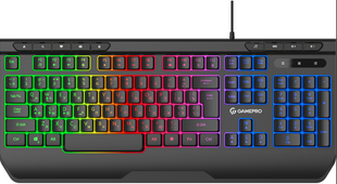 Клавиатура проводная игровая GamePro GK550 USB RGB Grey (GK550)
