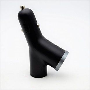 Автомобильное зарядное устройство (АЗУ) Baseus Y type dual USB+cigarette lighter extended car charger 3.1 A Black CCALL-YX01