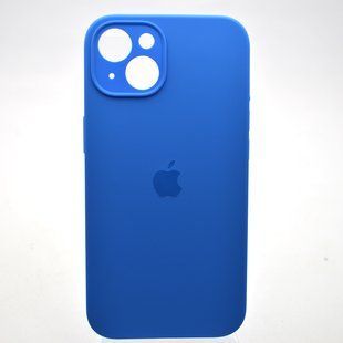 Силиконовый чехол накладка Silicon Case Full Camera для iPhone 13 Mediterranean Blue