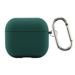 Чехол накладка Silicon Case with microfiber для Apple AirPods 4 Pine Midnight Green