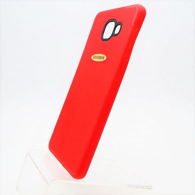 Чехол силикон TPU Leather Case Samsung A710 Galaxy A7 Red тех. пакет