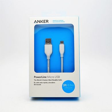 Кабель Anker Powerline Micro USB 0.9м V3 (White)