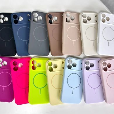 Чохол накладка Silicon Case Slim MagSafe Full Camera для Apple iPhone 17 Pro Orange