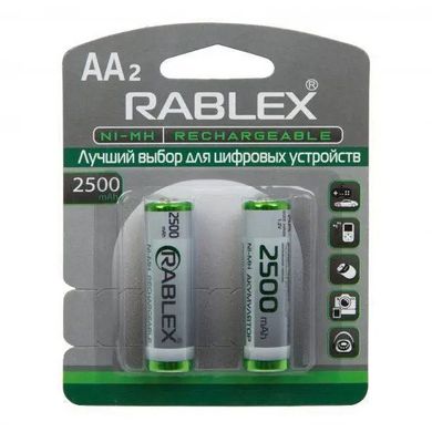 Акумуляторная батарейка Rablex 1.2V AA 2500 mAh